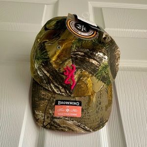 Browning NWT For Her Realtree Camo Hunting Hat Cap Pink